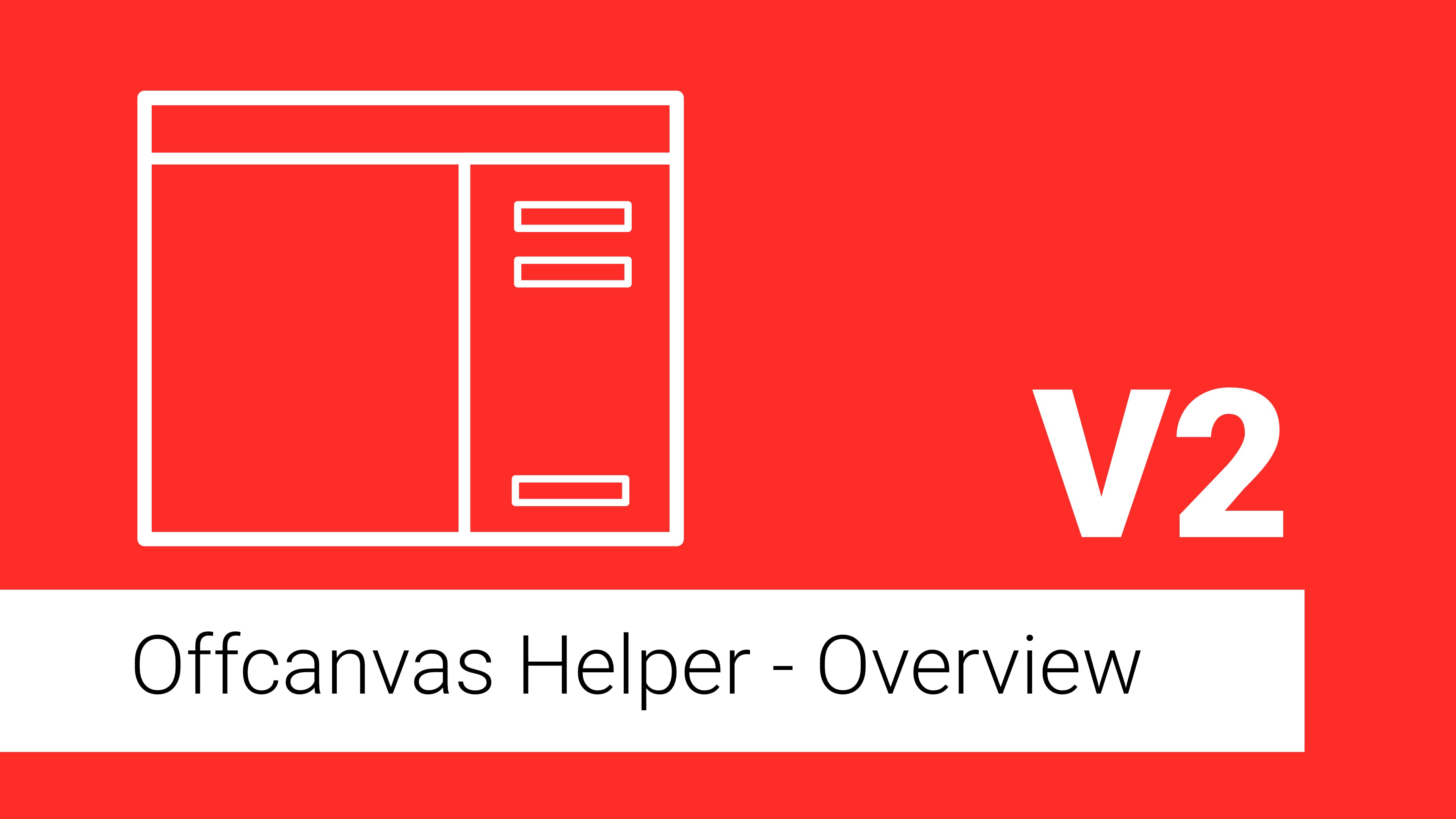 Offcanvas Helper overview poster